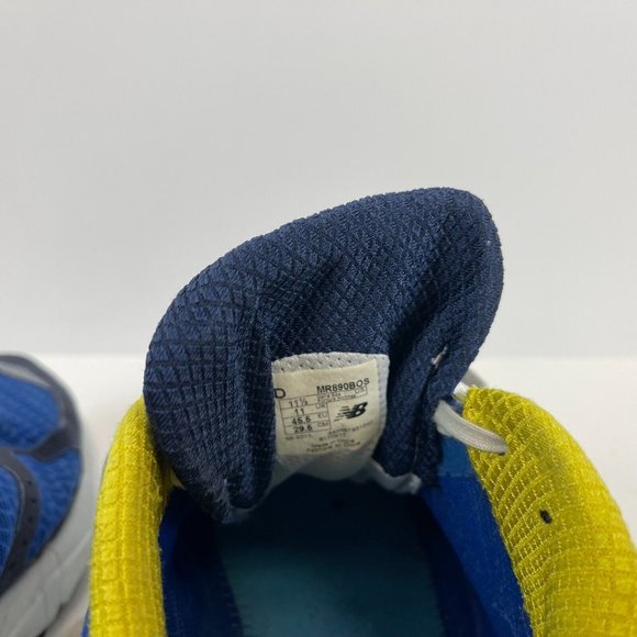 New Balance 890 Boston Marathon Running Shoes Blue Yellow Mens Size 11.5 - Picture 7 of 7
